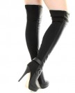 Womens-Black-Stretch-Over-Knee-Thigh-High-Boots-SIZE-5-0-1