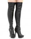 Womens-Black-Stretch-Over-Knee-Thigh-High-Boots-SIZE-5-0-4