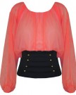 Womens-Chiffon-Batwing-Ladies-Long-Sleeves-Off-Shoulder-Gypsy-Blouse-Skirt-Top-0-4