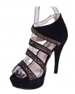 Womens-Fashion-High-Heel-Platform-Diamante-Stud-Detail-Strappy-Peep-Toe-Party-Shoes-Black-5-0-0