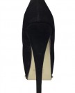Womens-Fashion-High-Heel-Stiletto-Peep-Toe-Platform-Gold-Trim-Stud-Party-Shoes-Black-7-0-0