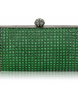 Womens-Gorgeous-Designer-Celebrity-Style-Evening-Sparkly-Crystal-Box-Clutch-Green-Box-Clutch-0