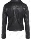 Womens-Gun-Metal-Silver-Faux-Leather-Biker-Jacket-Size-8-to-14-UK-12-Black-0-1
