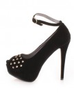 Womens-High-Heel-Platform-Gold-Studded-Party-Shoes-SIZE-6-0-4
