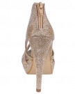 Womens-High-Heel-Strappy-Peep-Toe-Glitter-Shimmer-Platform-Shoes-Gold-6-0-0