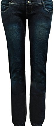 Womens-Indigo-Harem-Cuffed-Denim-Jeans-D35-0