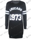 Womens-Ladies-1973-Chicago-Print-Long-Sleeves-Baggy-Dress-Long-Sweatshirt-Top-0-1