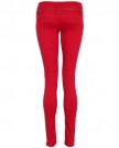 Womens-Ladies-Animal-Belt-Stretch-Slim-Skinny-Fit-Jeans-Coloured-Trousers-Pants-Red6-0-0
