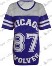Womens-Ladies-Chicago-87-Wolves-Baggy-Oversize-Baseball-T-Shirt-Dress-Long-Top-0-4