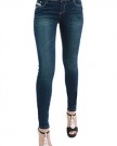 Womens-Ladies-Denim-Blue-Jeans-Skinny-Slim-Fit-Jeans-With-Studs-on-belt-area-40-0