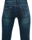 Womens-Ladies-Denim-Blue-Jeans-Skinny-Slim-Fit-Jeans-With-Studs-on-belt-area-40-0-3