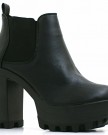 Womens-Ladies-Faux-Leather-Chunky-High-Heel-Cleated-Grip-Sole-Platform-Chelsea-Ankle-Shoes-Boots-C10-3-BLACK-FAUX-LEATHER-0-0