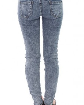 Womens-Ladies-High-Rise-Acid-Wash-Crinkled-Skinny-Fit-Stretch-JeansTrousers-BLUESMALL-0