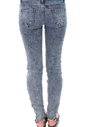 Womens-Ladies-High-Rise-Acid-Wash-Crinkled-Skinny-Fit-Stretch-JeansTrousers-BLUESMALL-0