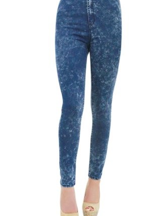Womens-Ladies-High-Waist-Jegging-Jeans-Blue-Acid-wash-Skinny-Slim-Fit-Jegging-Jeans-Extra-Small-0
