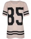 Womens-Ladies-Oversized-Baggy-American-Baseball-Jersey-No-85-Printed-T-Shirt-Top-0-2