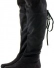 Womens-Ladies-Thigh-High-Slouch-Flat-Biker-Style-Low-Heel-Over-Knee-Calf-Zip-Winter-Boots-Size-3-8-0-1