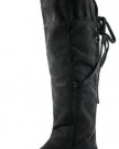 Womens-Ladies-Thigh-High-Slouch-Flat-Biker-Style-Low-Heel-Over-Knee-Calf-Zip-Winter-Boots-Size-3-8-0-2