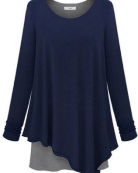 Womens-Loose-Modal-Long-Sleeve-Layered-Top-T-Shirt-0