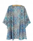 Womens-Minium-Blue-Pattern-Printed-Loose-Batwing-Sleeve-Chiffon-Kimono-Cardigan-Coat-Blouse-Shirts-Tops-0-0
