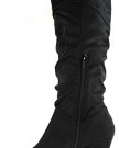 Womens-New-Round-Toe-Long-Leg-Boot-Ladies-Smart-Mid-High-Heel-Knee-High-Black-Faux-Suede-Size-8-UK-0-1