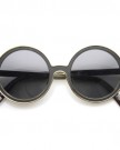 Womens-Oversized-Two-Tone-Metal-Circle-Round-Sunglasses-Black-silver-0