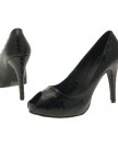 Womens-Patent-Croc-Peeptoe-High-Heels-Ladies-Platform-Party-Shoes-Black-Size-UK-7-0-3