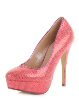 Womens-Platform-High-Heel-Glitter-Party-Shoes-SIZE-7-0