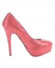 Womens-Platform-High-Heel-Glitter-Party-Shoes-SIZE-7-0-3
