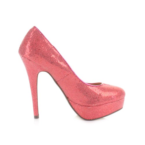 Womens Platform High Heel Glitter Party Shoes SIZE 7 - Image 6