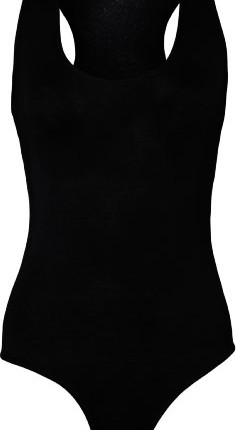 Womens-Sleeveless-Racer-Back-Ladies-Stretch-Bodysuit-Leotard-Vest-Top-Black-8-10-0