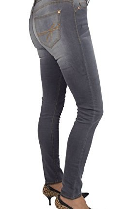 Womens-Slim-Jeans-Denim-Stretch-Trousers-Skinny-Fit-Regular-Waist-in-Grey-16-0