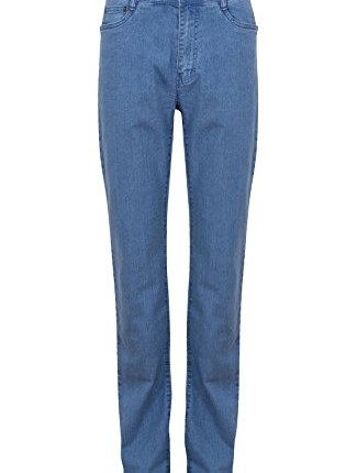Womens-Straight-Fit-Lightwash-Blue-Stretch-Denim-Jeans-UK-16-50-0