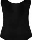 Womens-Strappy-Sleeveless-Ladies-Camisole-Vest-Bodysuit-Leotard-Top-Black-8-10-0