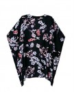 Womens-Vintage-Retro-Floral-Pattern-Print-Batwing-Sleeve-Cotton-Shirt-Tops-Loose-Kimono-Jacket-Cardigan-Coat-L-Black-0-1