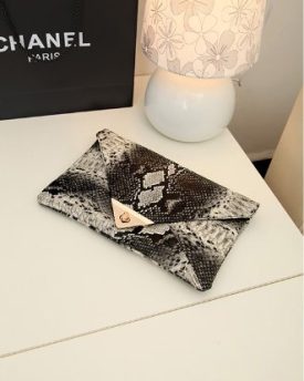 Womens-Vogue-Envelope-Bag-Day-Clutches-Purse-Snakeskin-Pattern-Evening-Bag-0