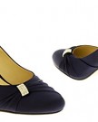 Womens-Wedding-Shoes-Diamante-Satin-Bridesmaid-Kitten-Heels-Court-Shoes-Navy-Blue-UK-6-0-4