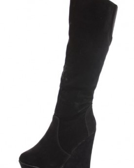 Womens-Wedge-Shoes-Wedges-High-Heels-Platform-Winter-Knee-Boots-Size-3-8-0-6