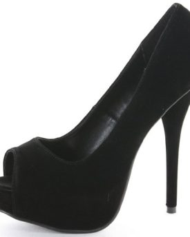 Womens-Work-Platform-Court-Shoes-Wedding-Peep-Toe-Pumps-Stiletto-High-Heel-Size-3-8-0