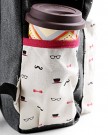 Wuiyepo-Cute-Bow-Women-Canvas-Backpack-Fashion-Moustache-School-Rucksack-Black-0-4