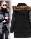 YABEIQIN-Pu-Leather-Sleeve-Women-Winter-Thick-Hooded-Fur-Collar-Cotton-padded-Coat-Jacket-XL-0-0