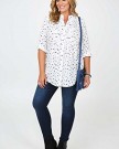 Yoursclothing-Plus-Size-Womens-Bird-Print-Woven-Shirt-With-Pleat-Detail-Size-24-White-0-1