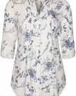Yoursclothing-Plus-Size-Womens-Floral-Print-Woven-Blouse-With-Pleat-Detail-Size-30-32-Cream-0