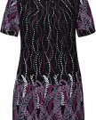 Yoursclothing-Plus-Size-Womens-Leaf-Print-Jersey-Longline-Top-Size-22-24-Black-0