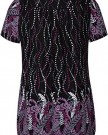 Yoursclothing-Plus-Size-Womens-Leaf-Print-Jersey-Longline-Top-Size-22-24-Black-0-2