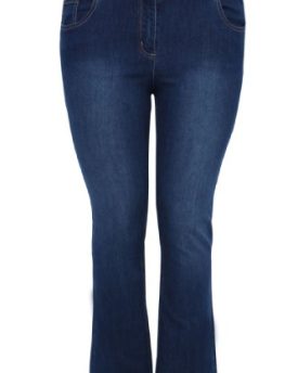 Yoursclothing-Plus-Size-Womens-Mid-Bootcut-Jeans-With-Pleat-Leg-Size-22-Blue-0