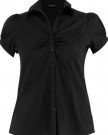 Yoursclothing-Plus-Size-Womens-Plain-Work-Blouse-With-Ruching-Detail-Size-28-Black-0