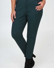 Yoursclothing-Plus-Size-Womens-Teal-Coloured-Twill-Straight-Leg-Jean-Size-22-Green-0-0