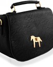 Yufashion-Ladies-Designer-Faux-Leather-Boutique-Totes-Handbag-with-Gold-plated-steel-horse-plate-BLACK-0-0