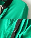 Zehui-Green-Ladys-Chiffon-Solid-Color-Pleated-OL-Long-Sleeve-Botton-Down-Shirt-Blouse-Tops-UK10-0-2